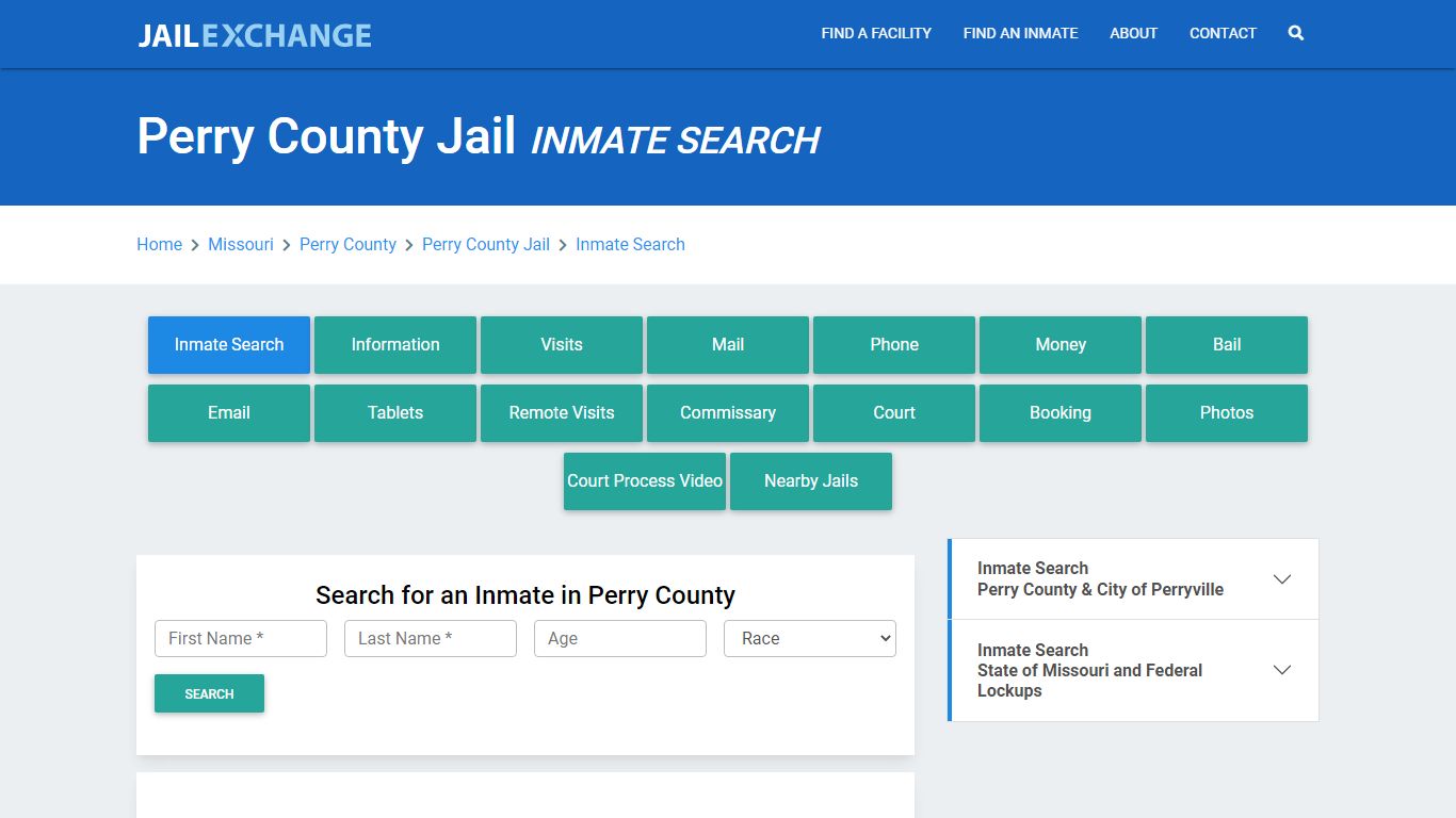 Perry County Jail, MO Inmate Search: Roster & Mugshots